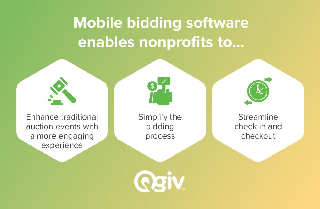 Three benefits of mobile bidding software (explained in the sections below) 