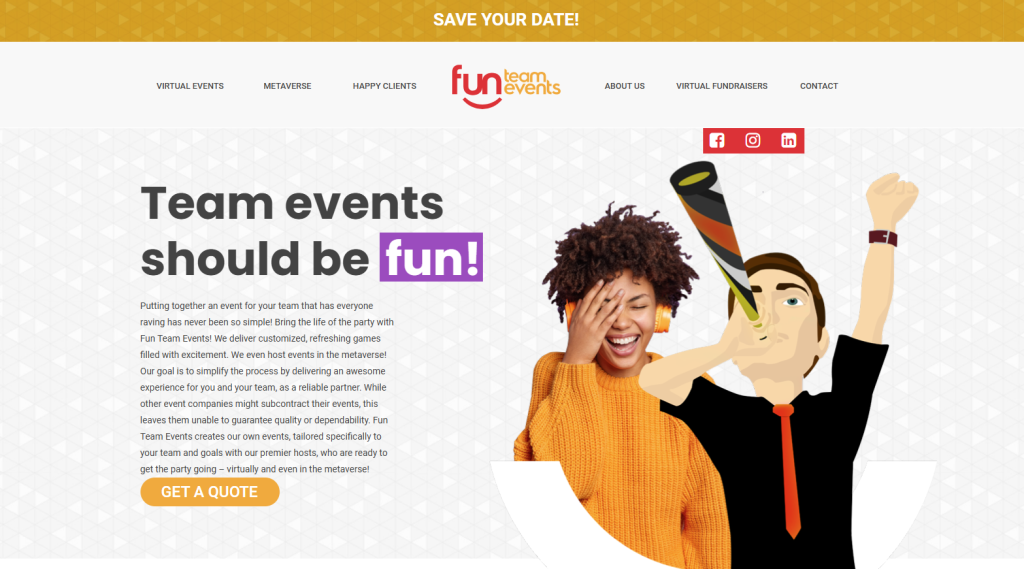 fun team events website for silent auction software