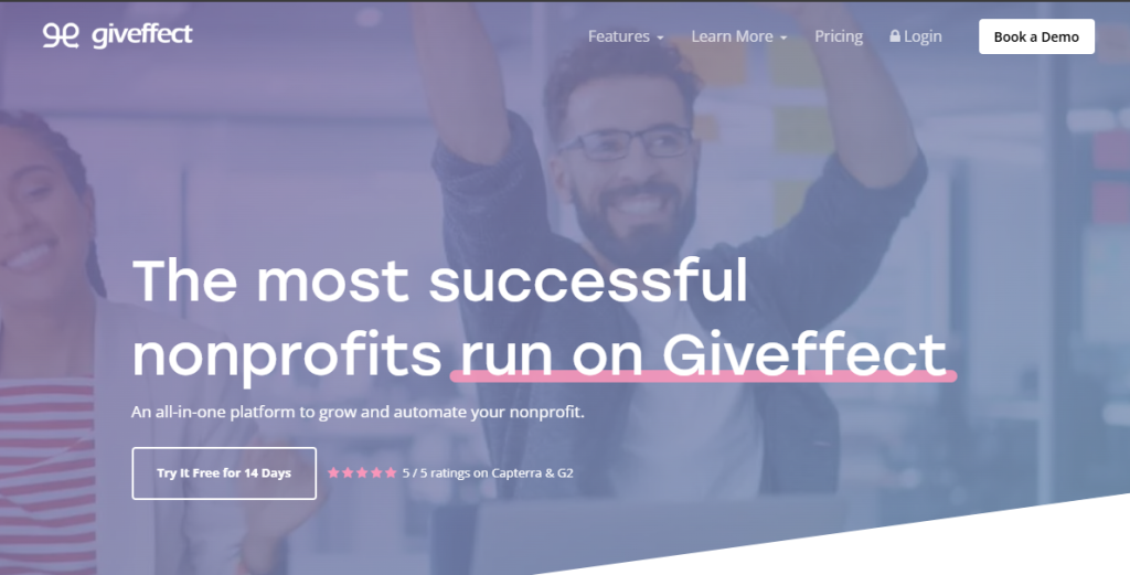 giveffect website for nonprofit software