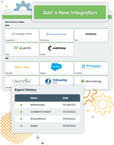 Qgiv's robust integrations with industry-leading tools.